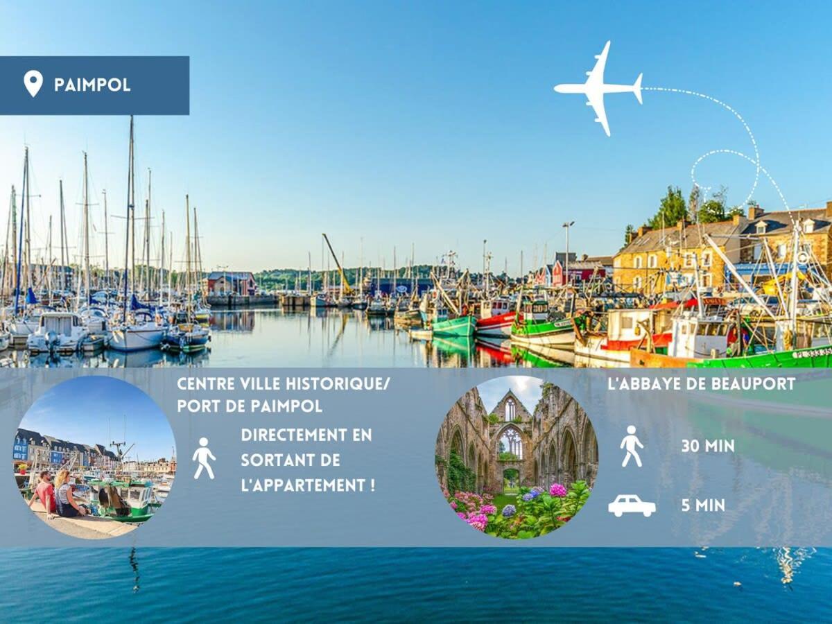 Magnifique T2 Coeur De Ville Port A Pieds Paimpol Extérieur photo